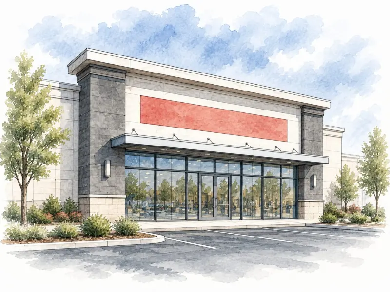 Illustration of a big-box retail storefront