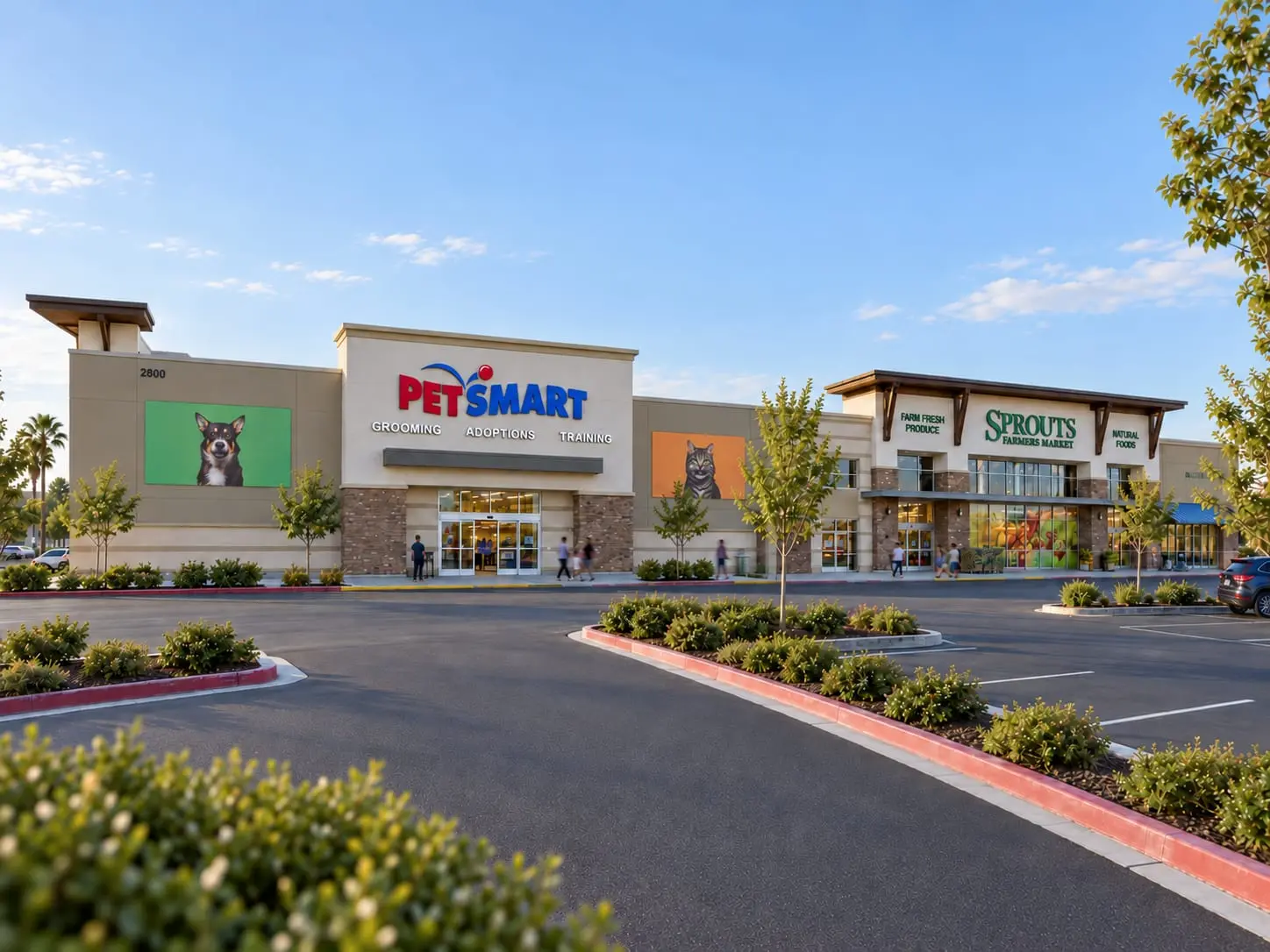 The new PetSmart and Sprouts stores at Reynolds Ranch