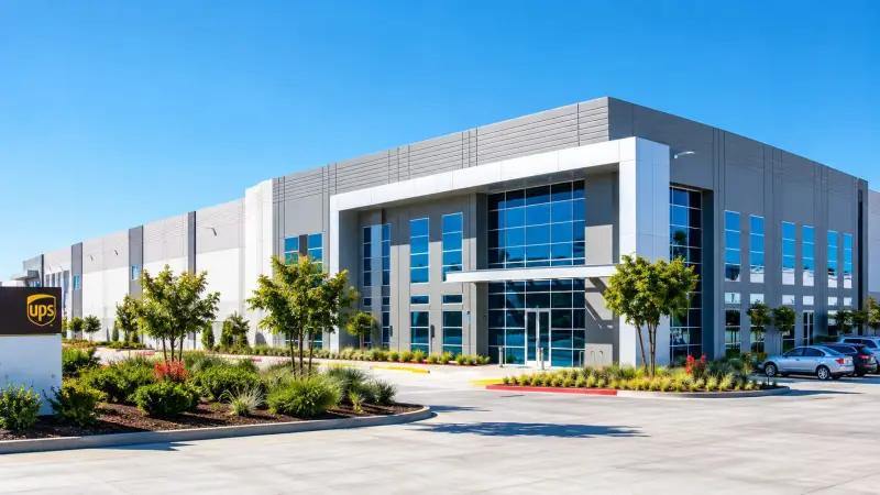 UPS distribution facility in La Mirada, California